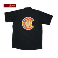 Load image into Gallery viewer, Product Image - Bull &amp; Bush Brewery shot sleeved button down &quot;work shirt&quot;
