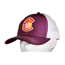 Load image into Gallery viewer, Product Image - Hat - Bull &amp; Bush Brewery &quot;C&quot; logo embroidered on front, groovy retro mesh back
