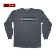 Product Image - Bull & Bush Brewery Long Sleeve T-Shirt with Colorado flag theme branding screen-printed front and back