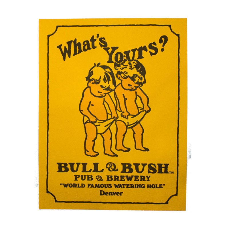 Product Image - Poster - Original Bull & Bush artwork from 1971. 