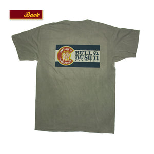 Product Image - Bull & Bush Brewery Short Sleeve T-Shirt with Colorado flag theme branding screen-printed front and back